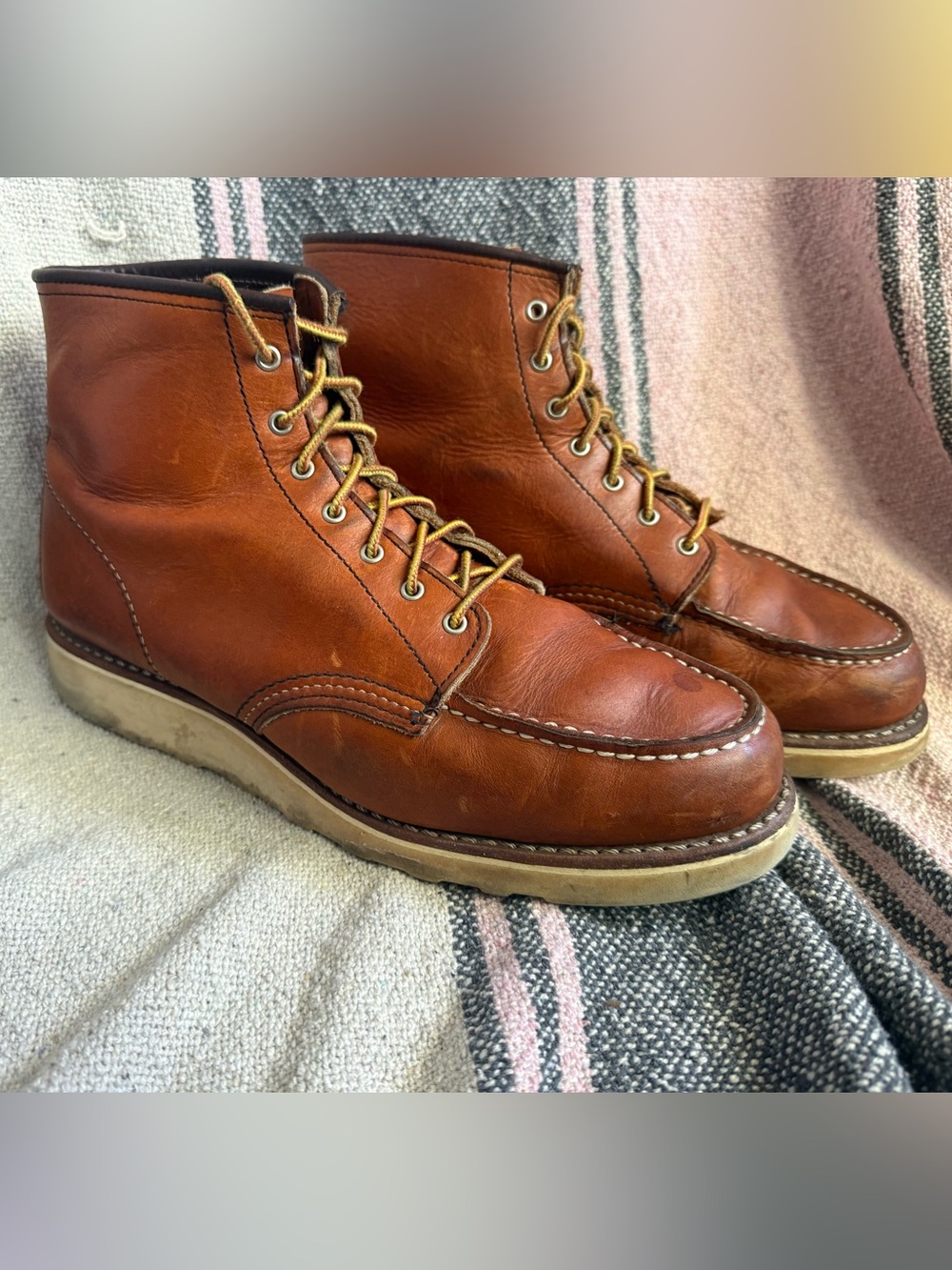 Red Wing - Women's Leather Moc Toe Work Boots - Brown